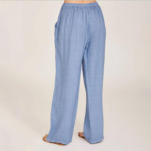 Treviso | Pantaloni a gamba larga con coulisse, vestibilità morbida e fluida