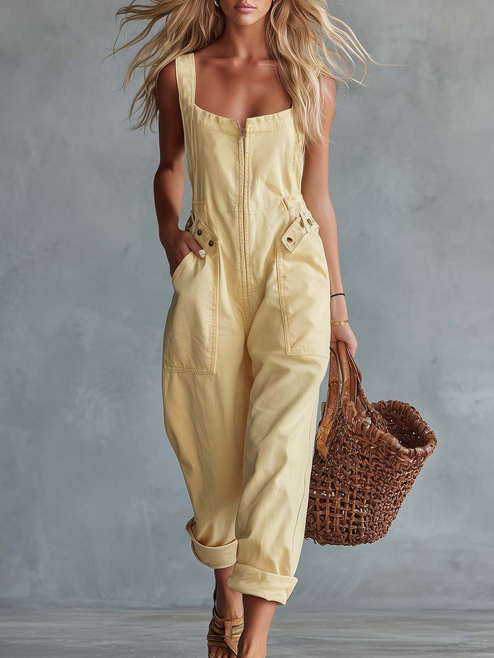 Puglia | Salopette in denim lavato dal carattere vintage e moderno