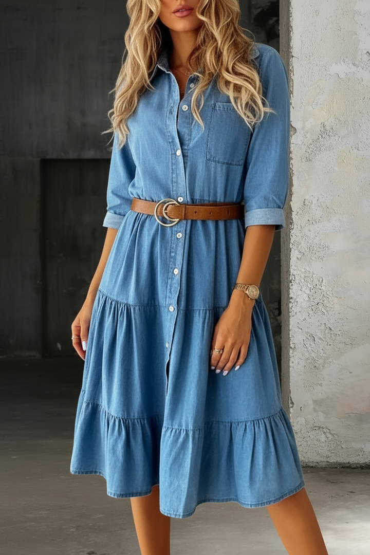 Bianca | Vestito in denim casual ed elegante