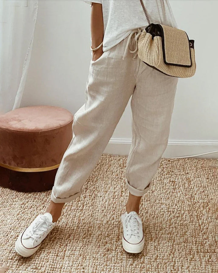 Cannella | Pantaloni Fluidi Comodi ed Eleganti