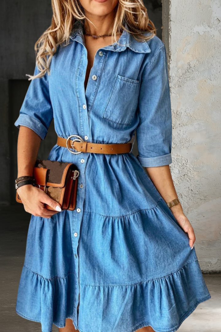 Bianca | Vestito in denim casual ed elegante