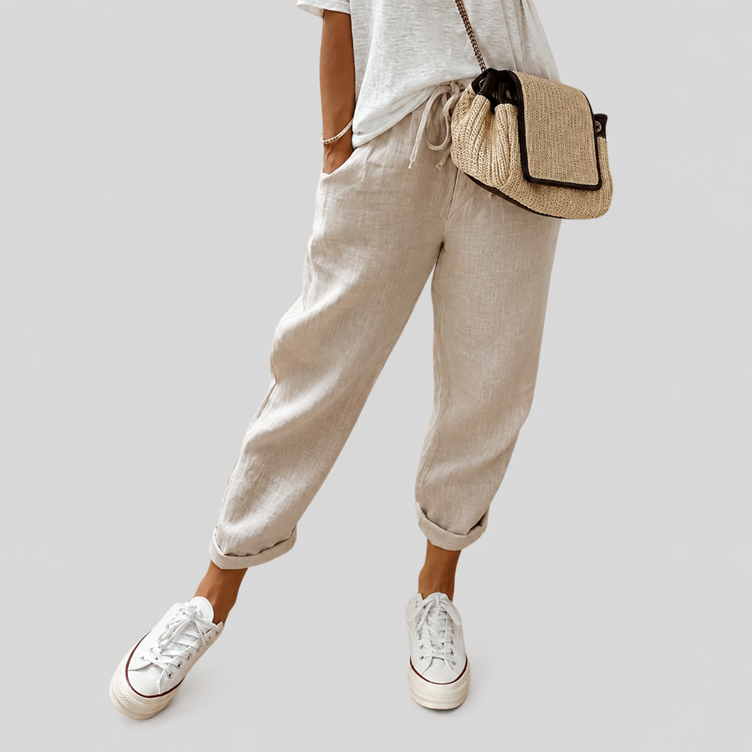 Cannella | Pantaloni Fluidi Comodi ed Eleganti