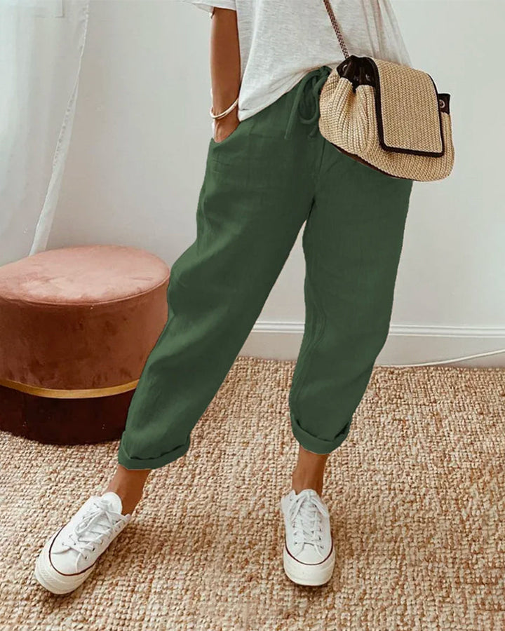 Cannella | Pantaloni Fluidi Comodi ed Eleganti