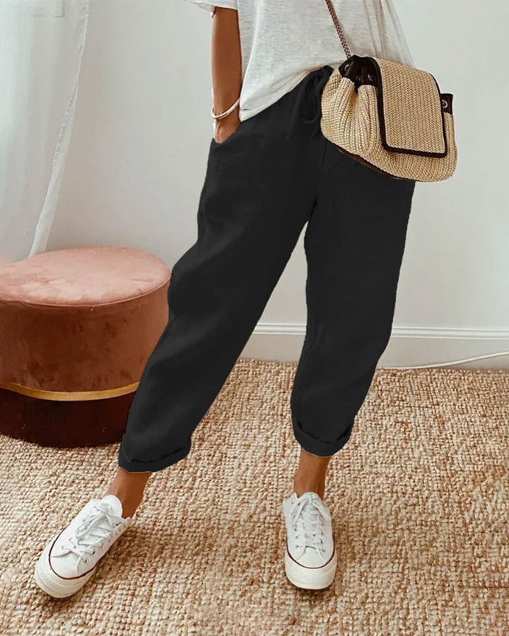 Cannella | Pantaloni Fluidi Comodi ed Eleganti