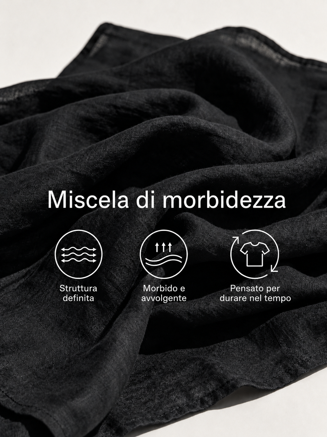 Cinque Terre | Maxi abito nero con scollo arricciato e spalline sottili