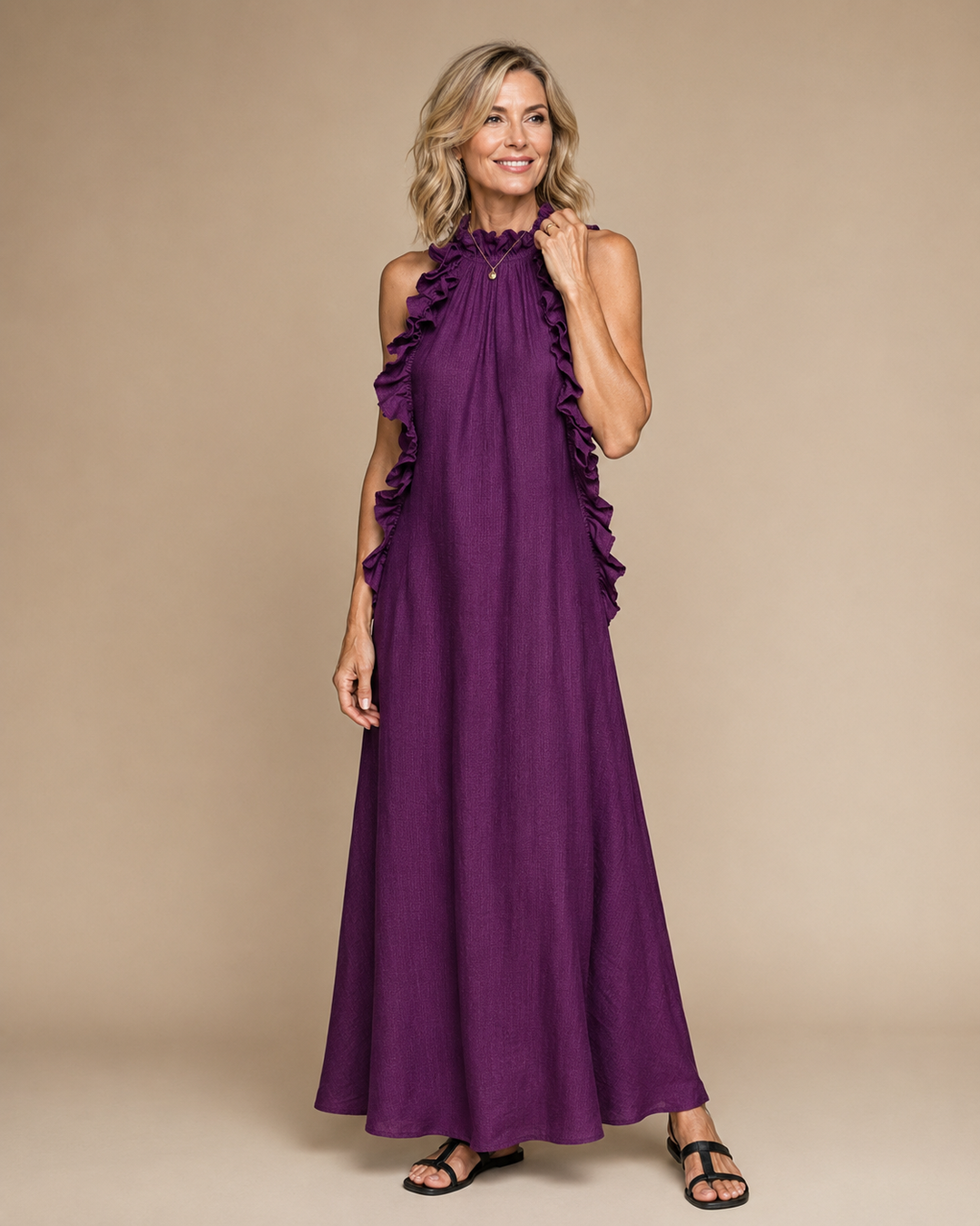 Lia | Abito Maxi con Tasche