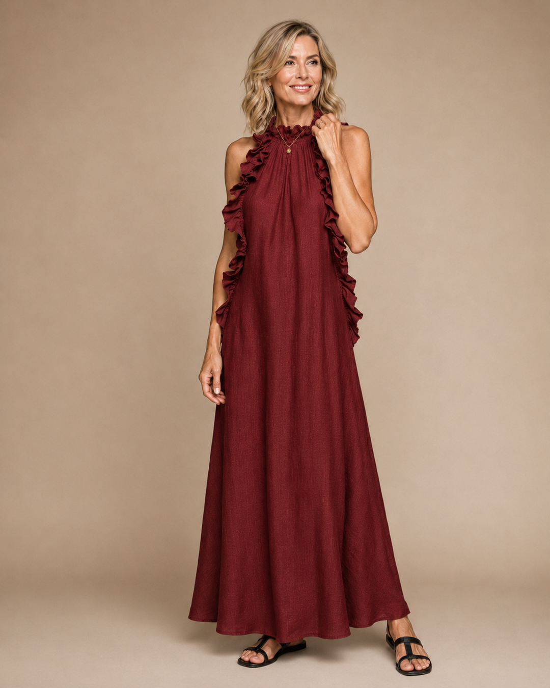 Lia | Abito Maxi con Tasche