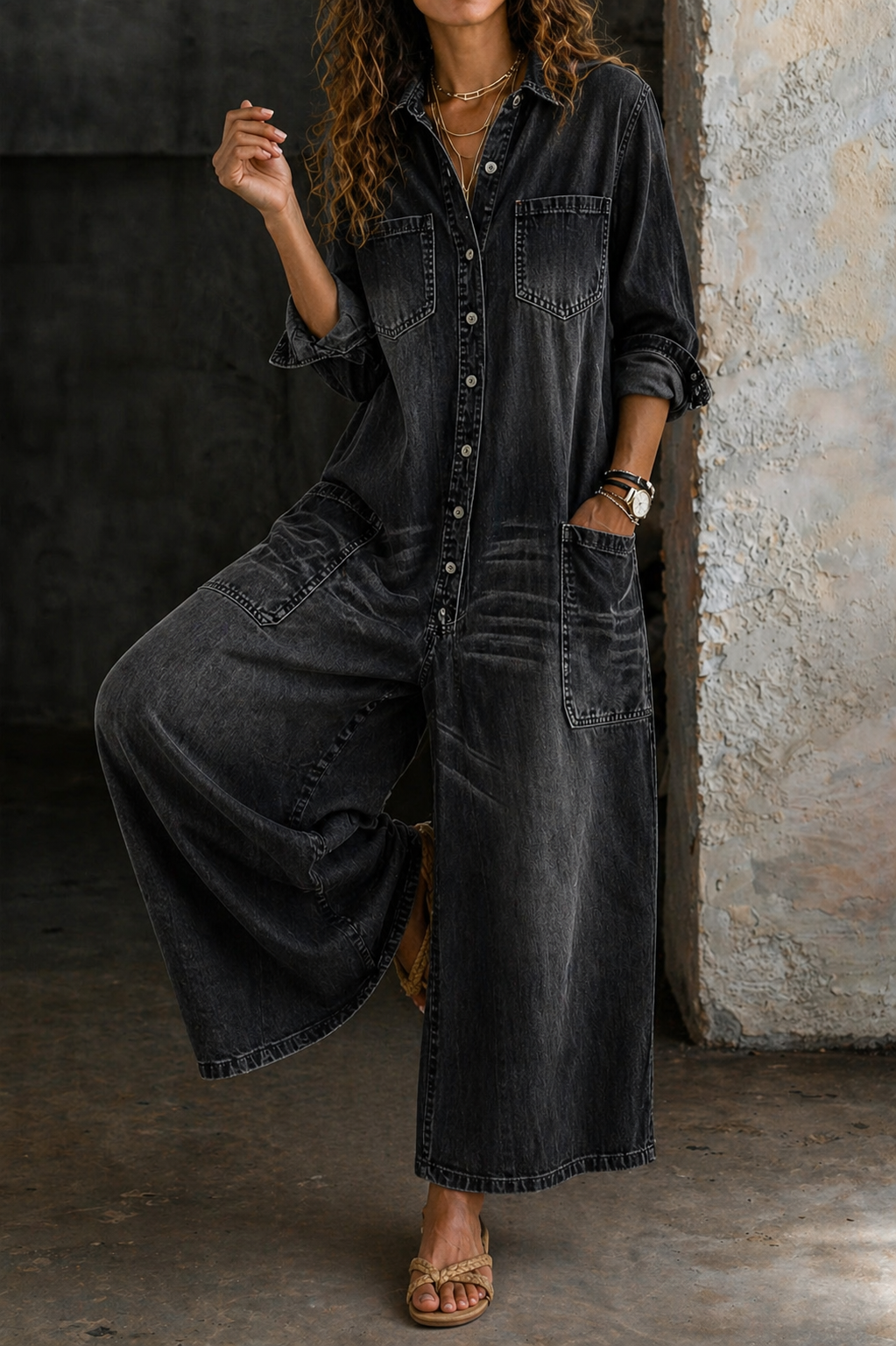 Elisa | Tuta casual in denim