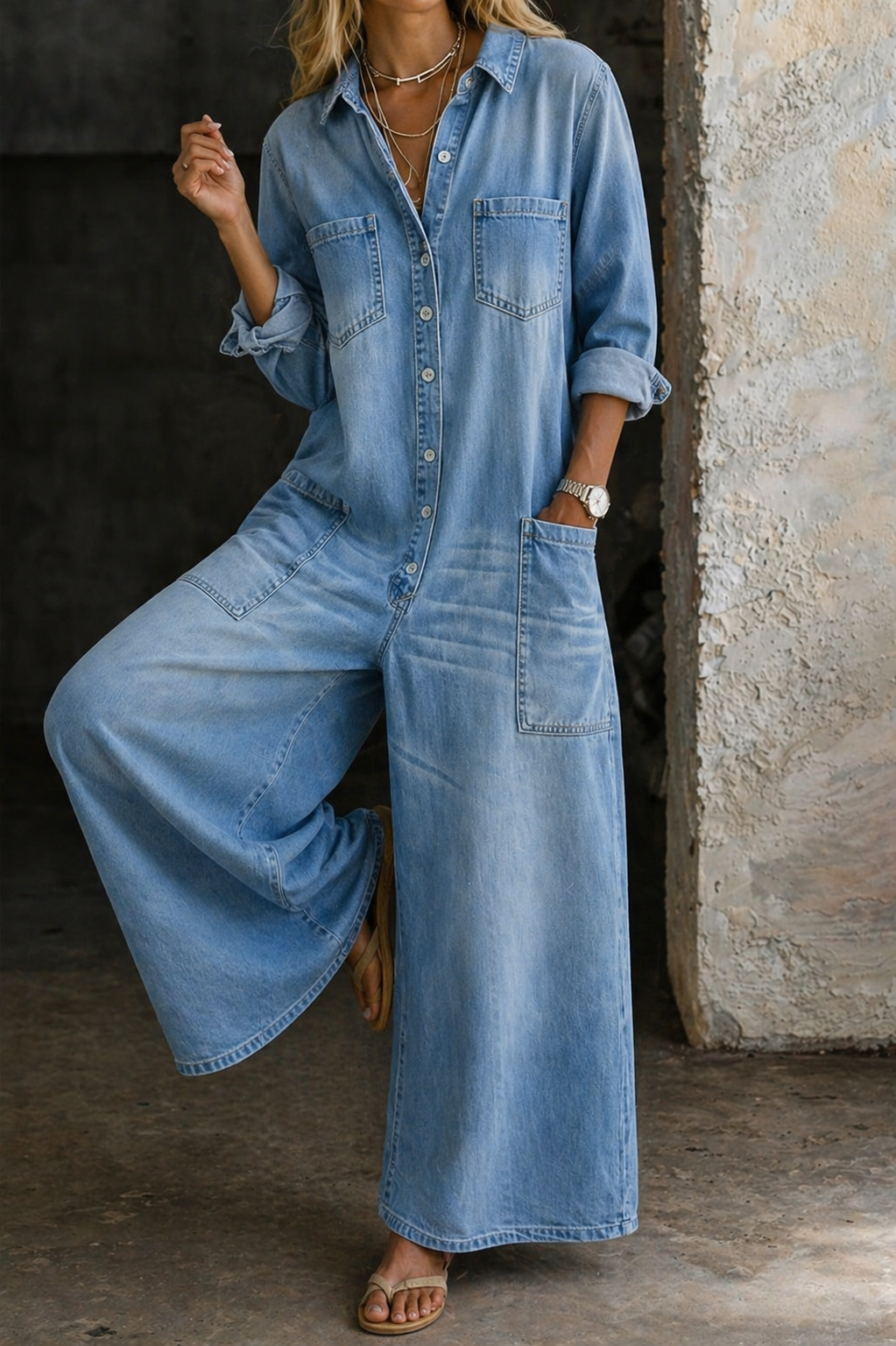 Elisa | Tuta casual in denim