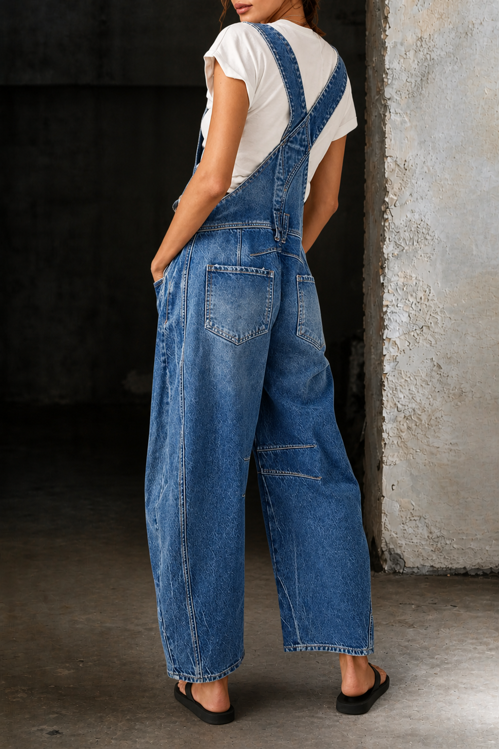 Ginevra | Salopette in denim a barile