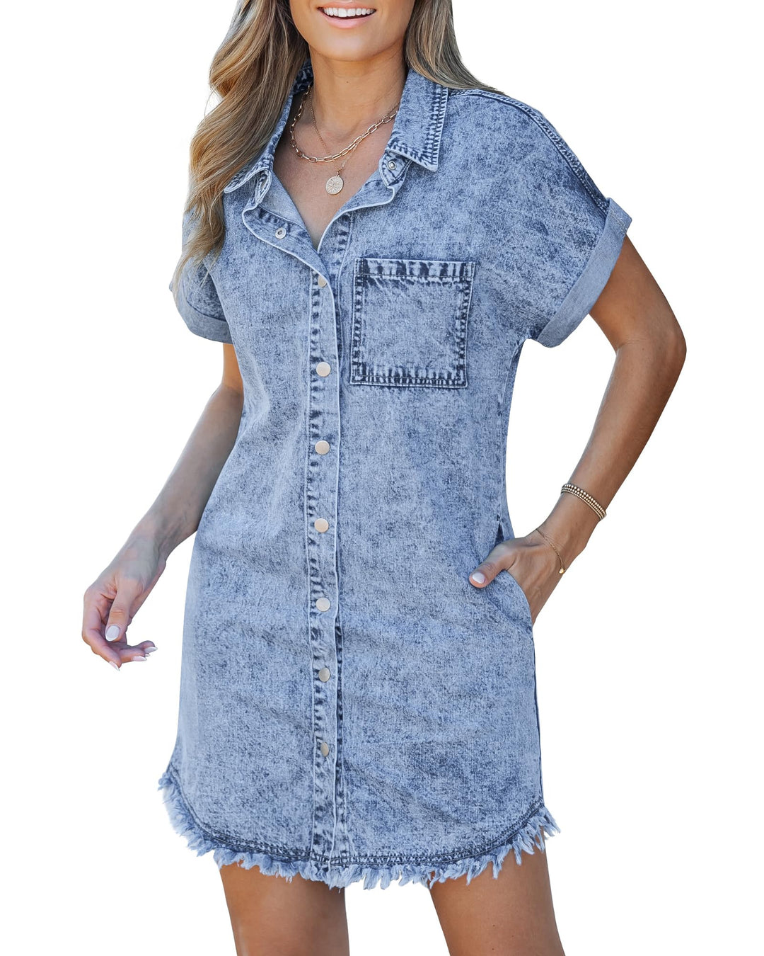Noemi | Vestito chemisier in denim