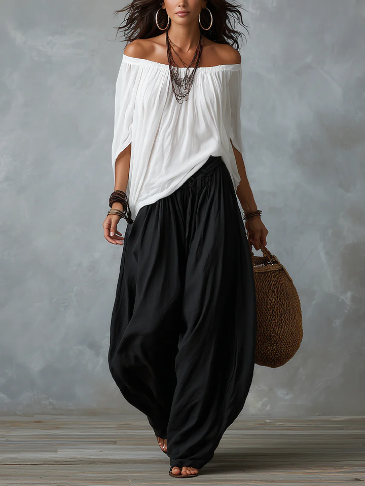 Ludovica | Set boho con pantaloni a palloncino