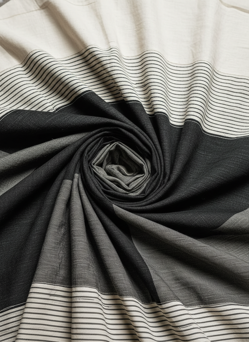 Armonia | Abito maxi a righe con blocchi di colore