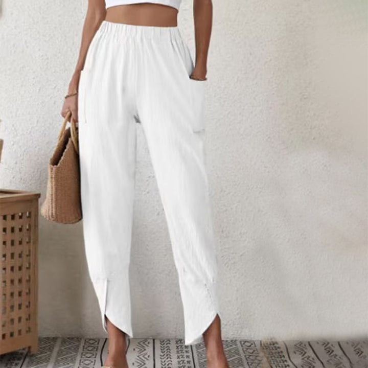Magnolia - Pantaloni con Orlo Grezzo
