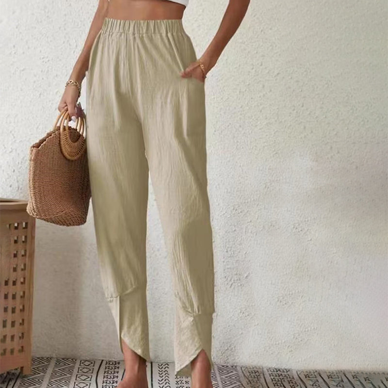 Magnolia - Pantaloni con Orlo Grezzo