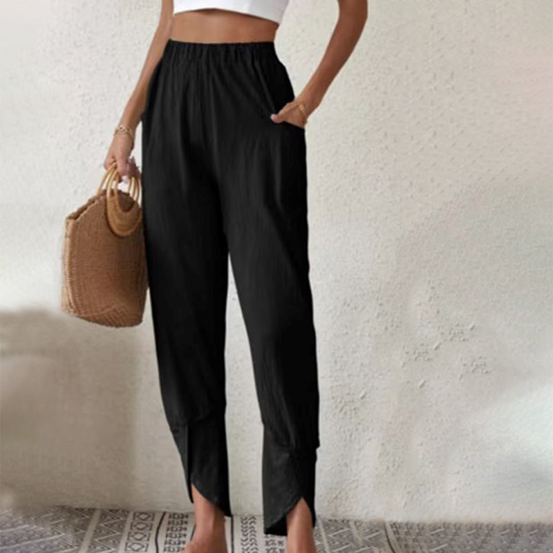 Magnolia - Pantaloni con Orlo Grezzo